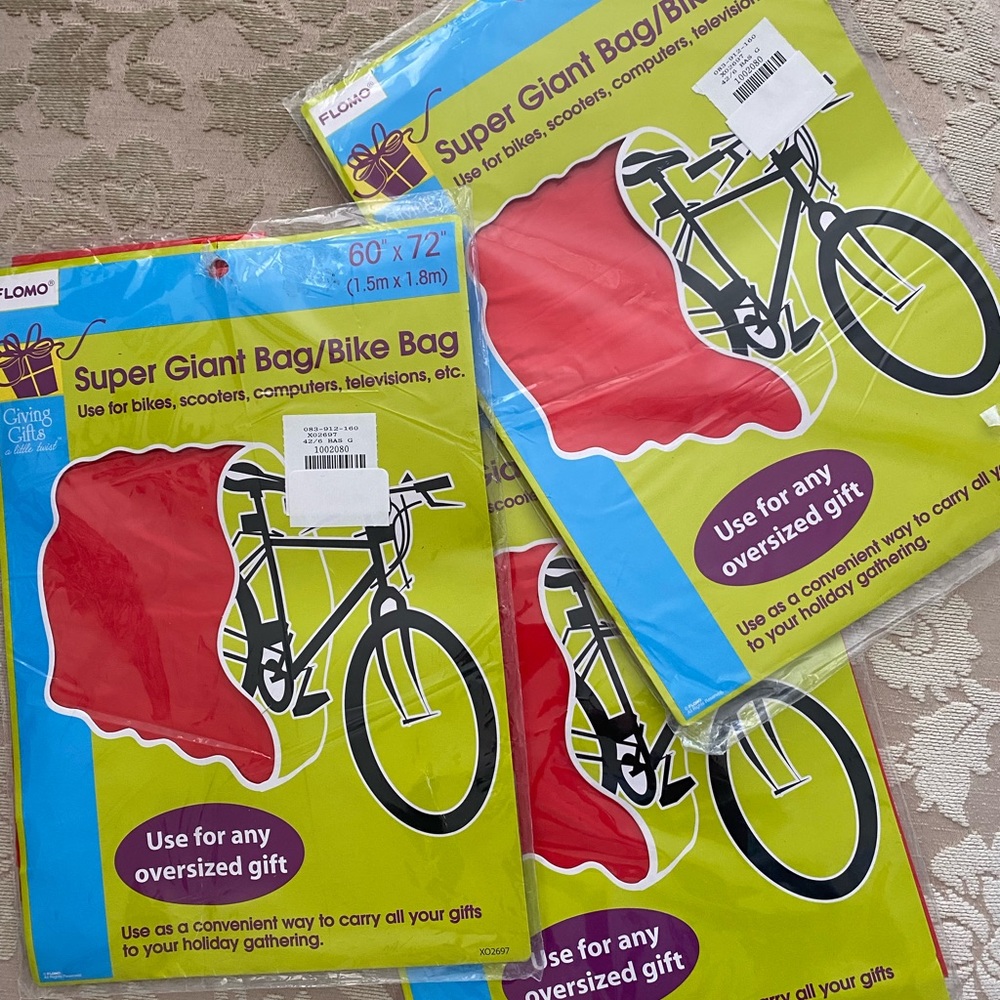 3 Pieces Super Giant Bike Bag 60”x 72”